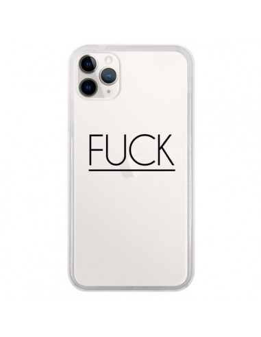 Coque iPhone 11 Pro Fuck Transparente - Maryline Cazenave