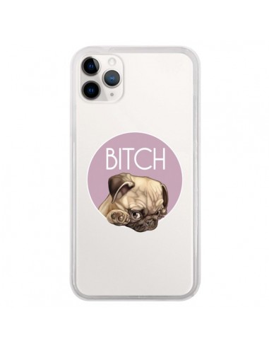 Coque iPhone 11 Pro Bulldog Bitch Transparente - Maryline Cazenave