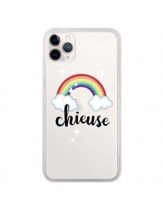 Coque iPhone 11 Pro Chieuse Arc En Ciel Transparente -...