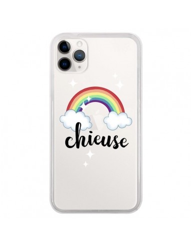 Coque iPhone 11 Pro Chieuse Arc En Ciel Transparente - Maryline Cazenave