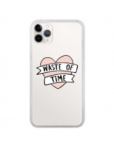 Coque iPhone 11 Pro Waste Of Time Transparente - Maryline...