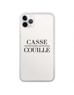 Coque iPhone 11 Pro Casse Couille Transparente - Maryline...