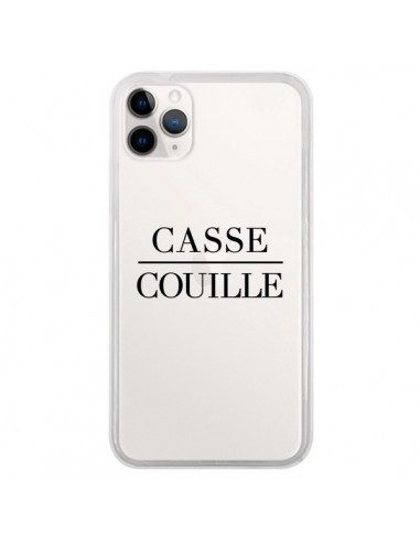 Coque iPhone 11 Pro Casse Couille Transparente - Maryline Cazenave