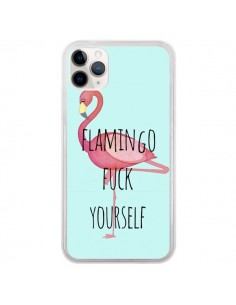 Coque iPhone 11 Pro Flamingo Fuck Yourself - Maryline...