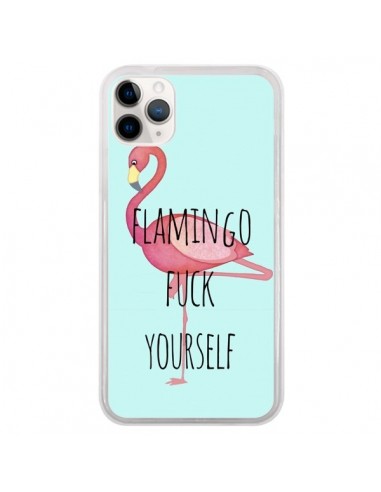 Coque iPhone 11 Pro Flamingo Fuck Yourself - Maryline Cazenave