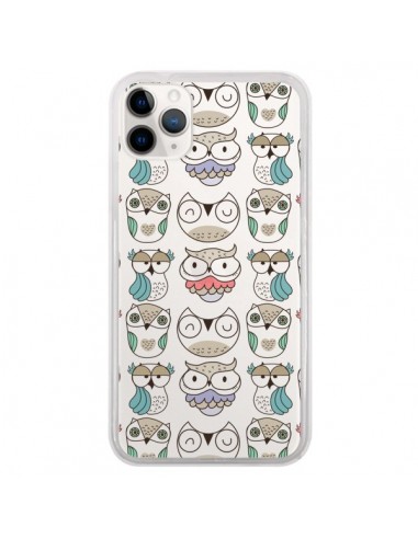 Coque iPhone 11 Pro Chouettes Owl Hibou Transparente - Maria Jose Da Luz
