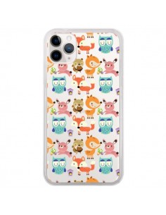 Coque iPhone 11 Pro Renard Ecureuil Lapin Hibou...