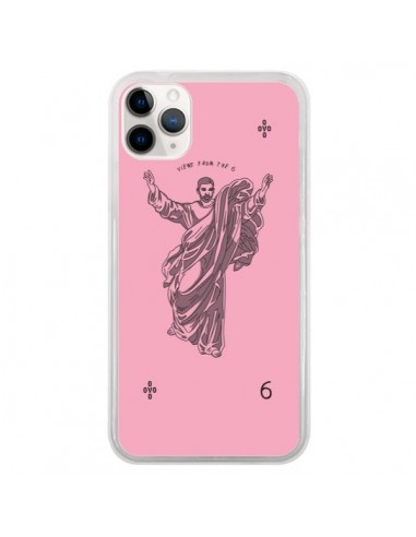 Coque iPhone 11 Pro God Pink Drake Chanteur Jeu Cartes - Mikadololo