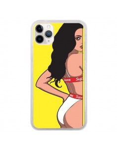 Coque iPhone 11 Pro Pop Art Femme Jaune - Mikadololo