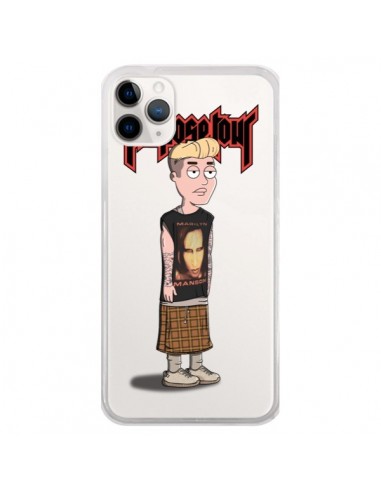 Coque iPhone 11 Pro Bieber Marilyn Manson Fan Transparente - Mikadololo