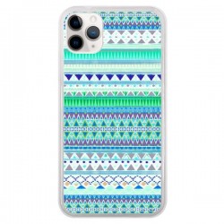 Coque iPhone 11 Pro Chenoa Bleu Azteque - Monica Martinez