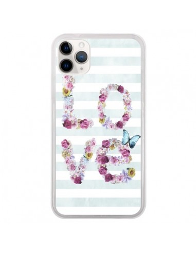 Coque iPhone 11 Pro Love Fleurs Flower - Monica Martinez