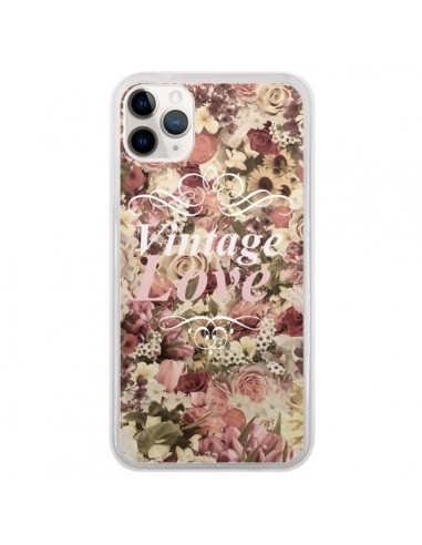 Coque iPhone 11 Pro Vintage Love Flower - Monica Martinez