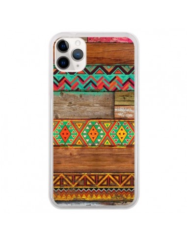 Coque iPhone 11 Pro Indian Wood Bois Azteque - Maximilian San