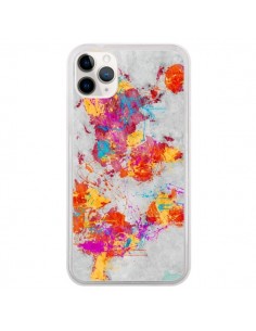 Coque iPhone 11 Pro Terre Map Monde Mother Earth Crying -...