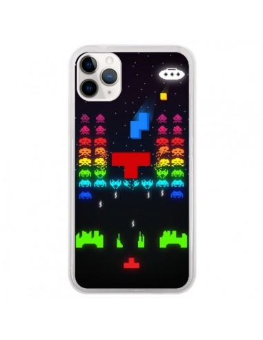 Coque iPhone 11 Pro Invatris Space Invaders Tetris Jeu - Maximilian San