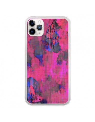 Coque iPhone 11 Pro Fleurs Rose Lysergic Pink - Maximilian San