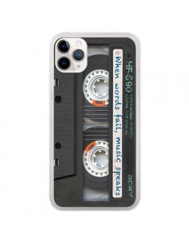 Coque iPhone 11 Pro Cassette Words K7 - Maximilian San