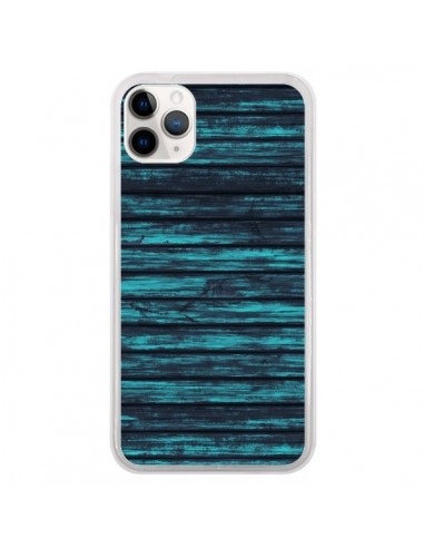 Coque iPhone 11 Pro Blue Moon Wood Bois - Maximilian San