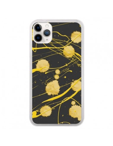 Coque iPhone 11 Pro Gold Splash Peinture Art - Maximilian San