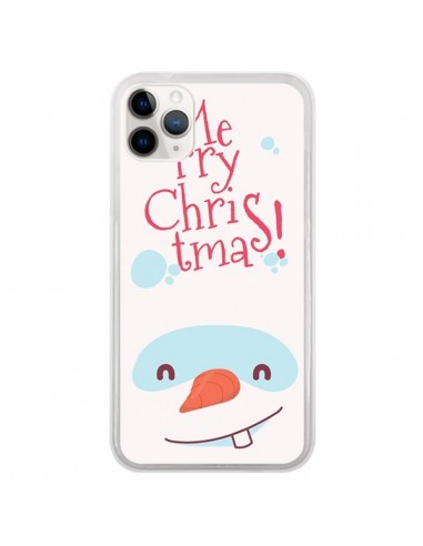 Coque iPhone 11 Pro Bonhomme de Neige Merry Christmas Noël - Nico