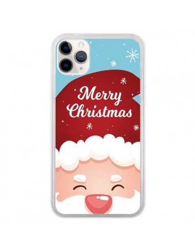 Coque iPhone 11 Pro Bonnet du Père Noël Merry Christmas - Nico