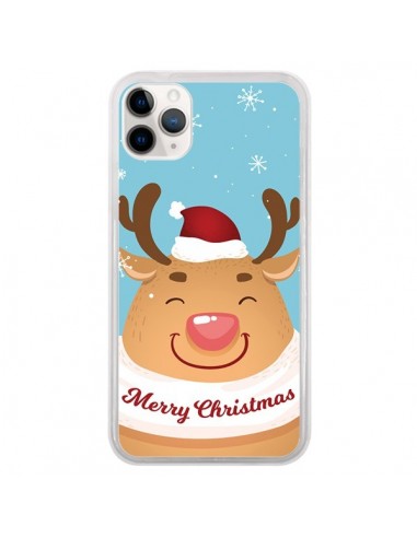 Coque iPhone 11 Pro Renne de Noël Merry Christmas - Nico