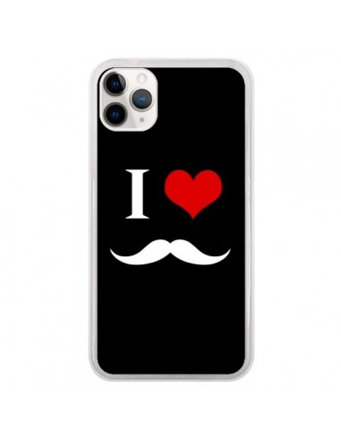 Coque iPhone 11 Pro I Love Moustache - Nico