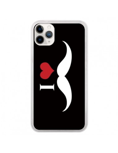 Coque iPhone 11 Pro I Love Moustache - Nico