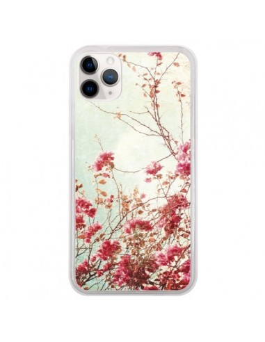 Coque iPhone 11 Pro Fleur Vintage Rose - Nico