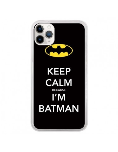 Coque iPhone 11 Pro Keep Calm because I'm Batman - Nico