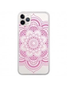 Coque iPhone 11 Pro Mandala Rose Clair Azteque...