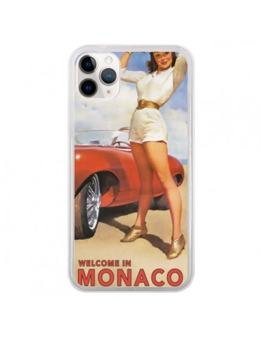 Coque iPhone 11 Pro Welcome to Monaco Vintage Pin Up - Nico