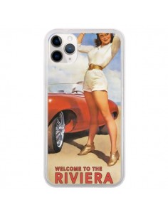Coque iPhone 11 Pro Welcome to the Riviera Vintage Pin Up...