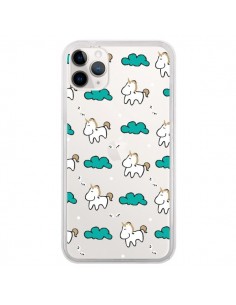 Coque iPhone 11 Pro Licorne et Nuages Transparente - Nico