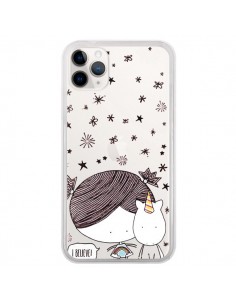 Coque iPhone 11 Pro Petite Fille et Licorne I Believe...