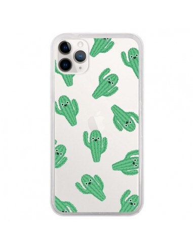 Coque iPhone 11 Pro Chute de Cactus Smiley Transparente - Nico