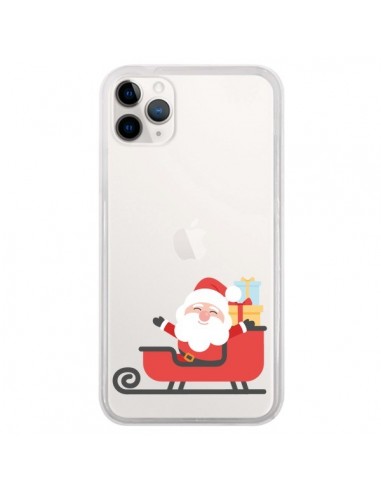 Coque iPhone 11 Pro Père Noël et son Traineau transparente - Nico
