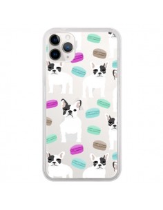 Coque iPhone 11 Pro Chiens Bulldog Français Macarons...