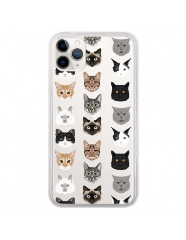 Coque iPhone 11 Pro Chats Transparente - Pet Friendly