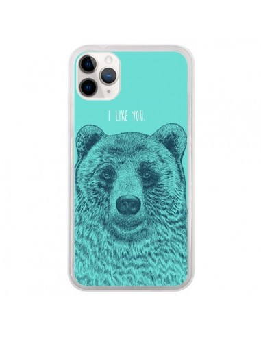 Coque iPhone 11 Pro Bear Ours I like You - Rachel Caldwell