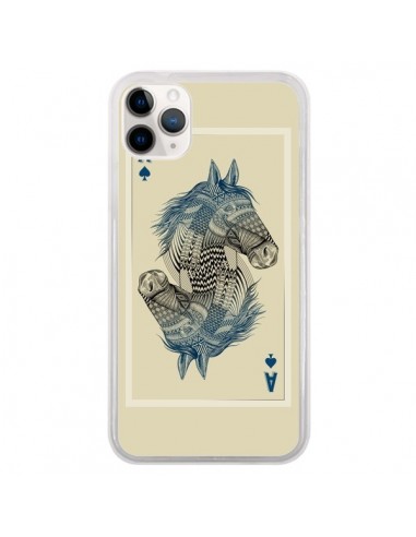 Coque iPhone 11 Pro Cheval Carte Jeu Horse As - Rachel Caldwell
