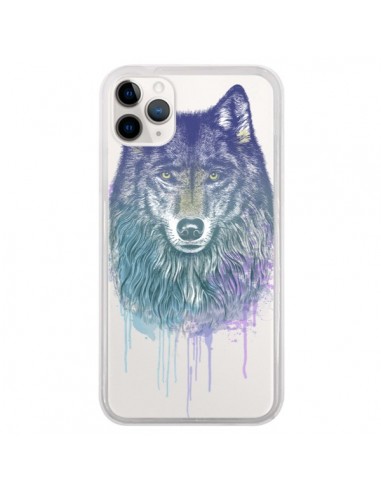 Coque iPhone 11 Pro Loup Wolf Animal Transparente - Rachel Caldwell