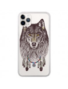 Coque iPhone 11 Pro Loup Wolf Attrape Reves Transparente...