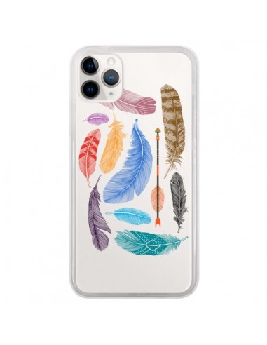 Coque iPhone 11 Pro Plume Feather Couleur Transparente - Rachel Caldwell