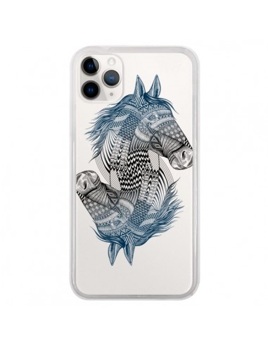 Coque iPhone 11 Pro Cheval Horse Double Transparente - Rachel Caldwell