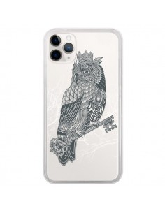 Coque iPhone 11 Pro Owl King Chouette Hibou Roi...