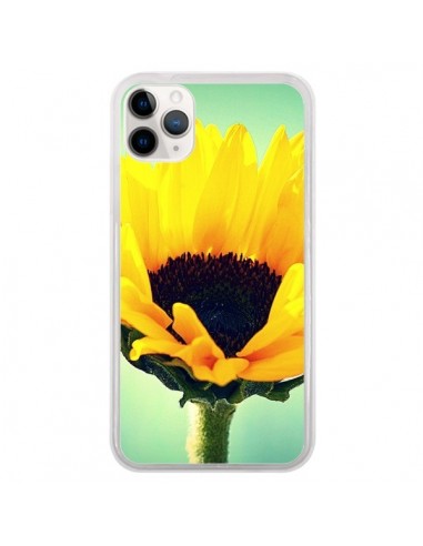 Coque iPhone 11 Pro Tournesol Zoom Fleur - R Delean