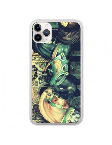 Coque iPhone 11 Pro Manege Enfant Carrousel Chevaux - R Delean