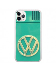 Coque iPhone 11 Pro Groovy Van Hippie VW Bleu - R Delean